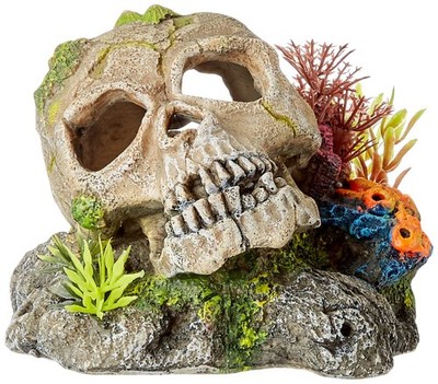 Aquarium Deko in Kranichform für Aquaristik 135 x 135 x 105 mm