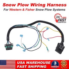 For Western Fisher Snow Plow Wiring Harness Plow Side Cable Valve Coil Solenoid