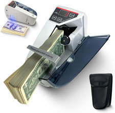 Money Counter Machine V30, Cash Counter with UV Lamp, Portable Bill Counting Ma