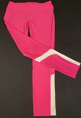 FreeMotion Womens X Large Pink And White Polyester Blend Leggings Preowned 