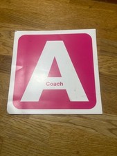 Genuine “Coach A” Window Card from Railway Carriage