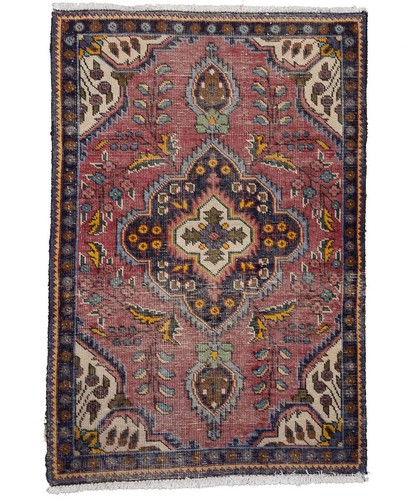 Semi-Antique Floral Classic Oriental Rug Handmade Entryway Decor Carpet 3x5 Ft