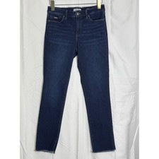 NINE WEST GRAMERCY CROP DARK WASH DENIM JEANS SIZE 4