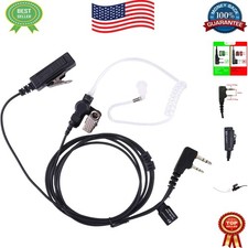 Durable Two-Way Radio Earpiece with PTT Mic - Ideal for Outdoor Activities
