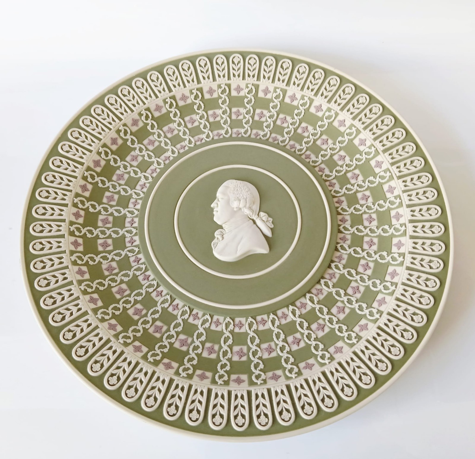 Wedgwood TriColour Jasperware Trophy Plate 250th Anniversary Josiah Wedgwood