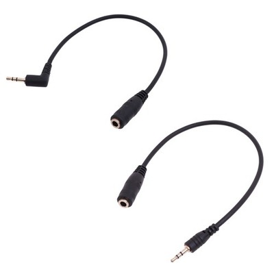 2.5mm Male to 3.5mm Female Stereo Jack Adapter Cable for Headphone 20cm