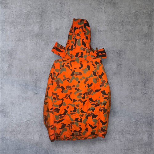 Woolrich Mens XL Blaze Orange Camo Hunting Coat & Overalls BIBS Pocket USA ZIP - Picture 7 of 18
