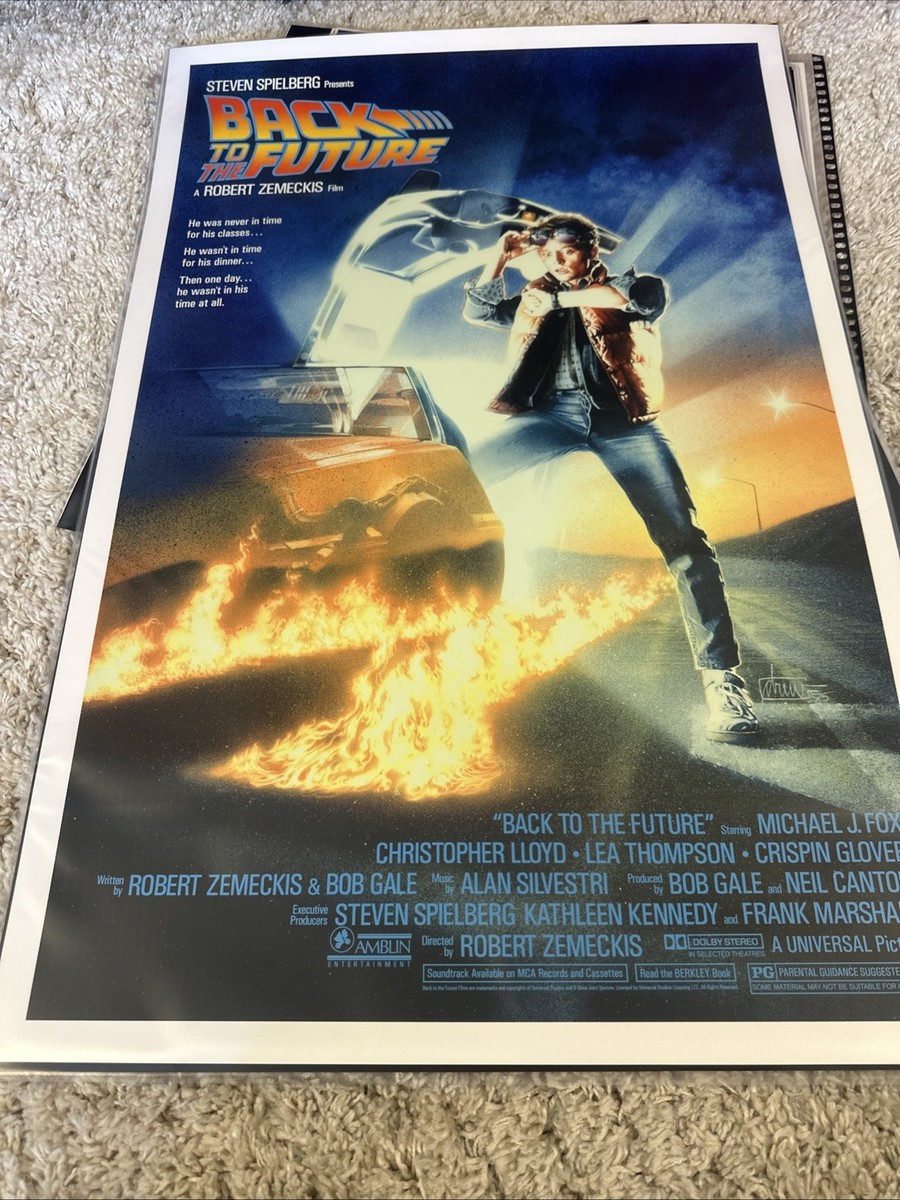 Back to the Future Poster Drew Struzan 702/1118 HCG 24x36 Mondo