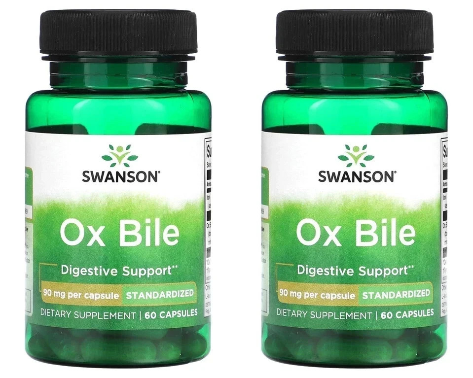 2 x SWANSON Ox Bile, 90 mg, 60 Capsules, with Iron, FREE UK P&P - Image 4