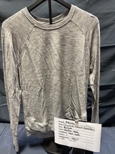Athleta Women  s Gray Heather Raglan Crewneck Pullover Sweatshirt Size M