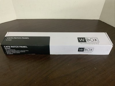 W Box Technologies Cat6 Patch Panel 24-Port