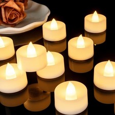 100 Pack Battery Operated Tea Lights Candles Fake Tealights Candles Flameless...