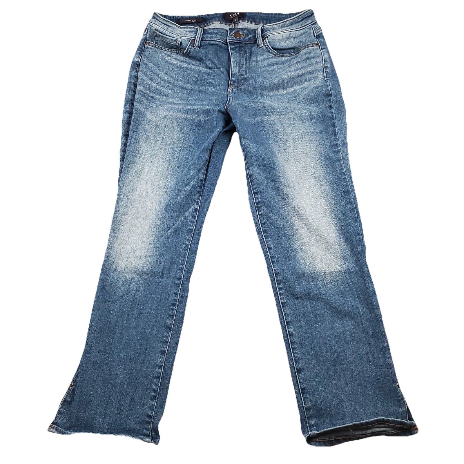 Lift Tuck Womens Size 8 Stretch Blue Denim