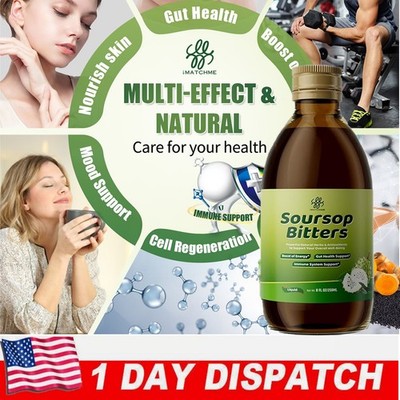 Soursop Living Bitters/Parasite Cleanse Tincture - Gluten-Free 2/8 Fl Oz