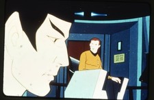 Star Trek The Animated Series Captain Kirk Spock Vintage Dupe 35mm Transparency