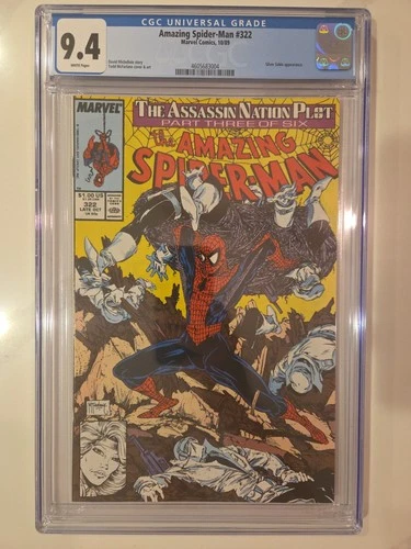 Amazing Spider-Man 322 CGC 9.4 Marvel Comics 1989