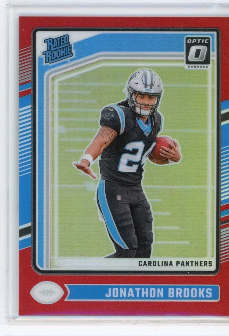 2024 Donruss Optic #258 Jonathon Brooks RC Rookie Red Prizm /125