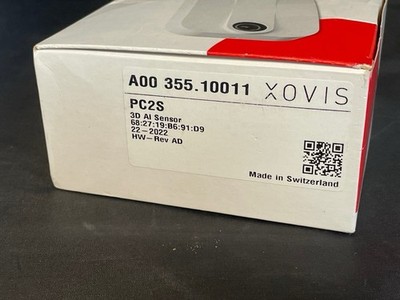 Xovis PC2S People Counter Sensor with POE | 3D AI Counting Camera