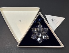 SWAROVSKI Crystal 1996 SNOWFLAKE ORNAMENT 3" Christmas Rare Signed By Designer