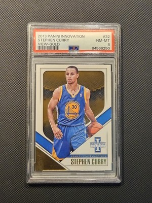 2013-14 Panini Innovation View Gold Stephen Curry Gold 01/10 PSA 8 first made 