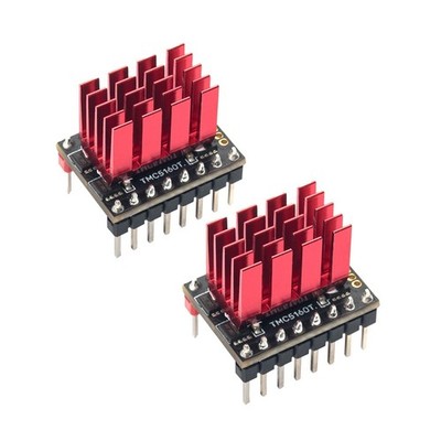 2Pcs TMC5160T Pro V1.0 SPI Stepper Motor Drivers Mute Driver with heatsink Ul...