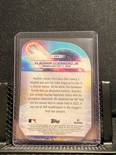 Vladimir Guerrero Jr. 2023 Topps Cosmic Chrome Launched into Orbit - Blue Jays - Picture 2 of 2