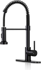 Generic Kitchen Faucet with Pull Down Sprayer Matte Black Handle 1 3 Hole