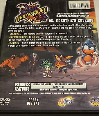 Sonic Underground Dr Robotniks Revenge DVD Kids Family Movie 843501000021