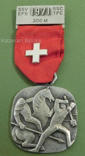 Vintage 1971 Swiss Switzerland 300M Shooting Medal st jakob an der birs Huguenin - Picture 1 of 12