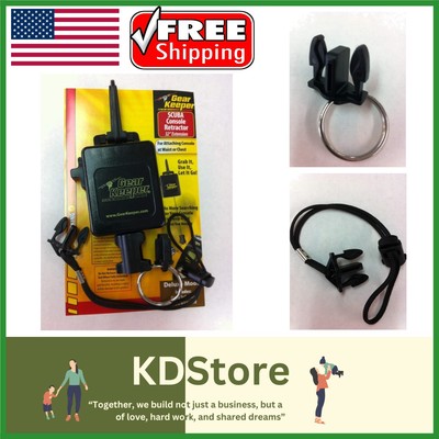 Heavy-Duty Aluminum Locking Retractor for SCUBA Console - Compact & Reliable