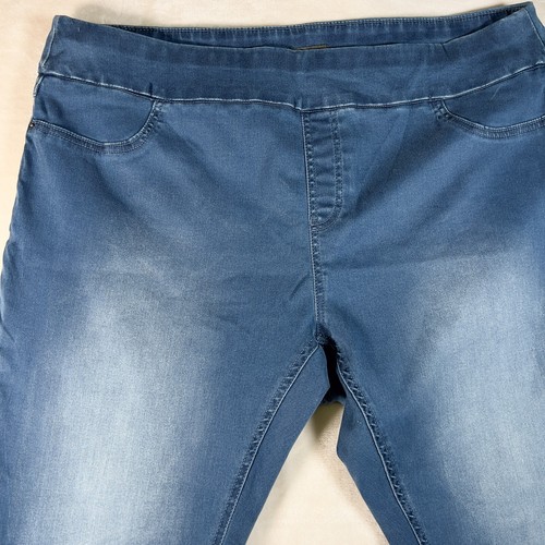 Decjuba Womens Pull on Jogger Jeans Blue Size XL Cotton Blend-Size label missing - Picture 3 of 10