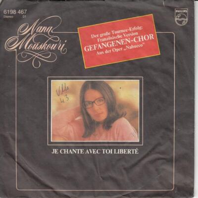 Nana Mouskouri - Je Chante Avec Toi Liberté  ++ used +