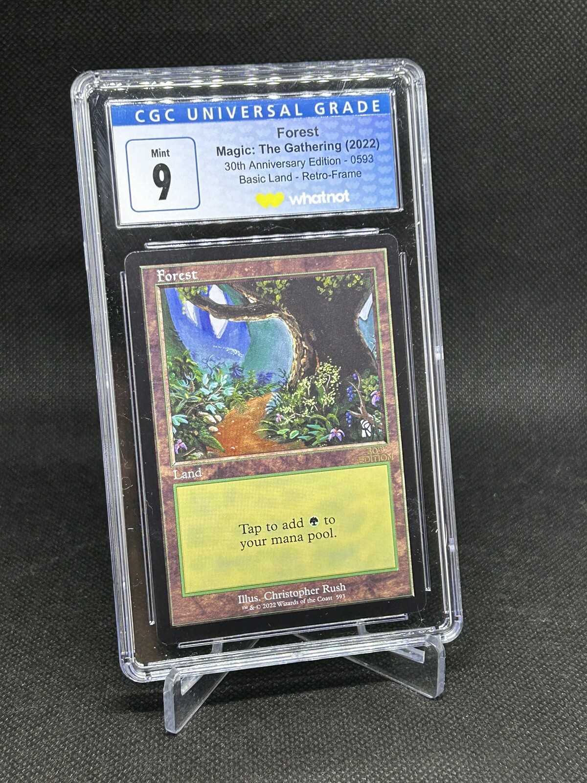 MTG Magic 30th Anniversary Edition / Retro Frame Forest / CGC 9