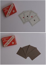 80 MINI CARTE DA GIOCO STELLA CARTINE POKER 3.5 X 5 CM VINTAGE 2 MAZZI CARD '70