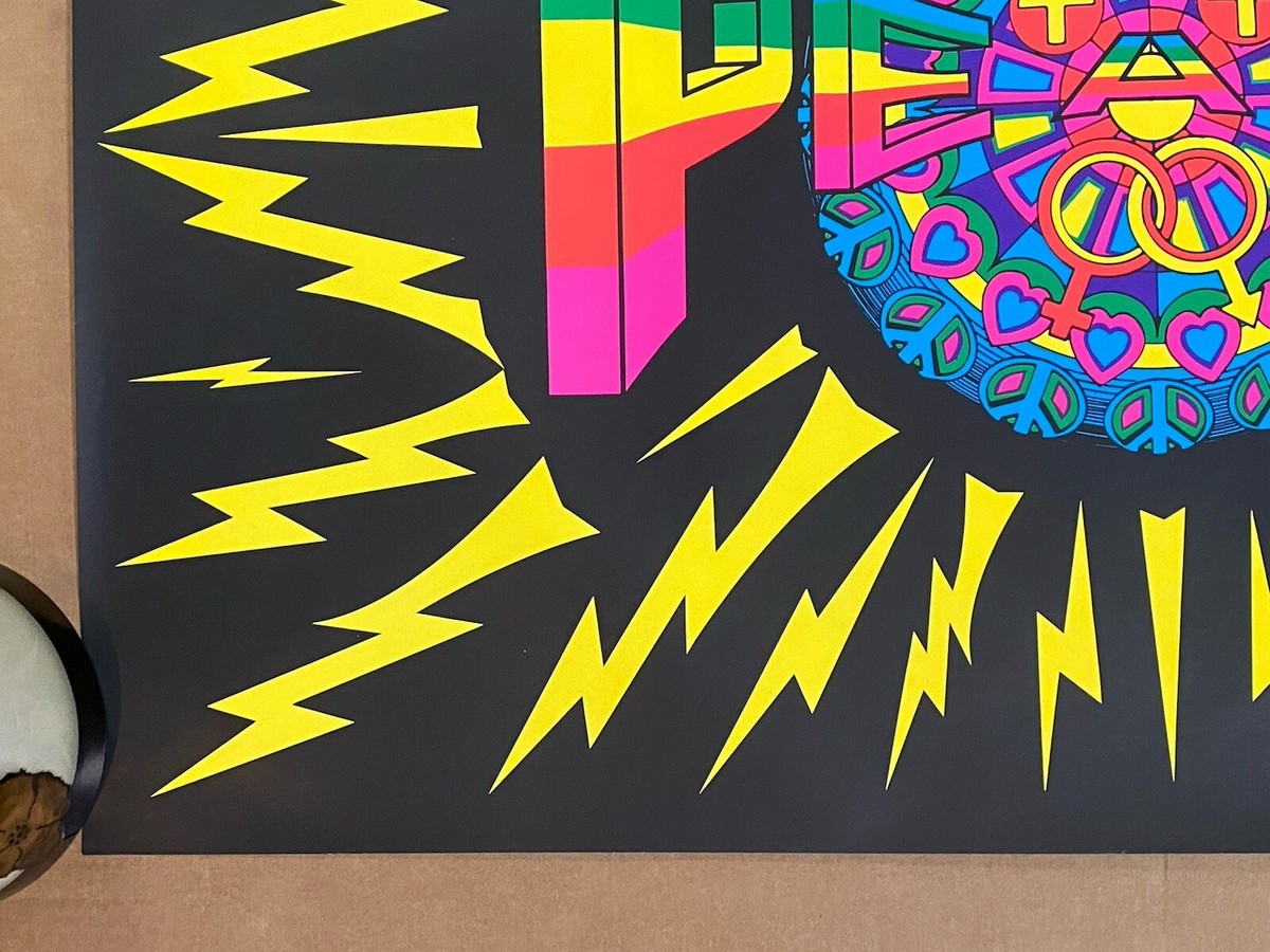 1996 vintage Psychedelic Peace フロッキーポスター 1996 vintage