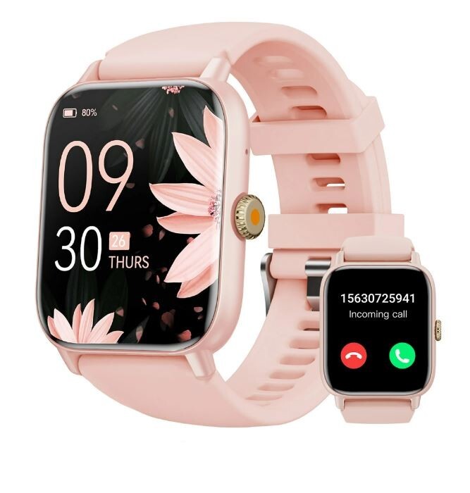 Reloj Inteligente Bluetooth De Mujer Para iPhone Android Rosa Pantala  Táctil NEW