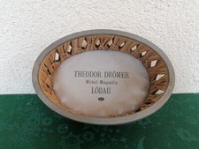 seltenes Bastkörbchen,Tablett, Werbung Drömer Löbau, oval Deko Sammler gebraucht