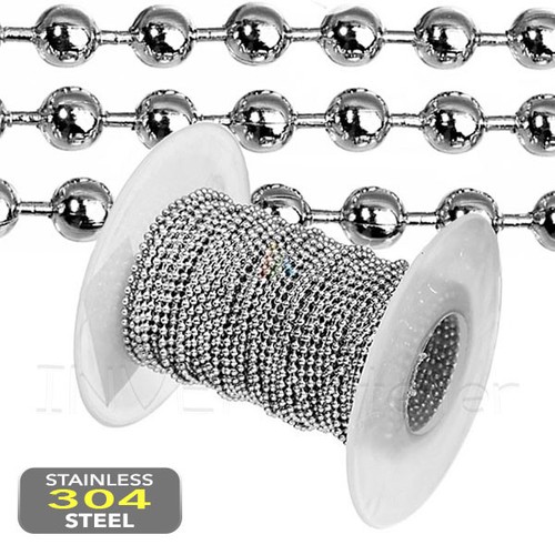 STAINLESS STEEL Ball Chain Necklace 
