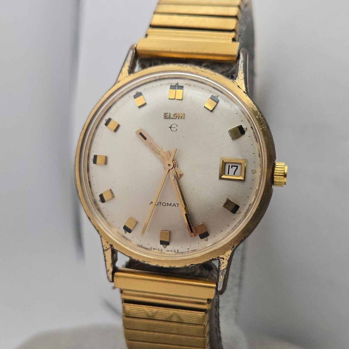 Vintage ELGIN men's automatic watch AS 1883 17Jewels swiss made