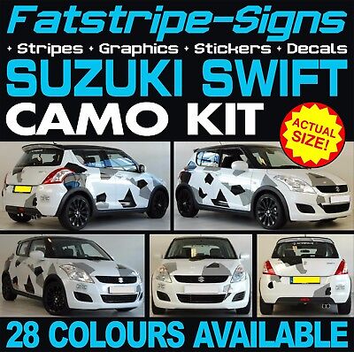 Suzuki Swift Camouflage Toit Graphique Autocollants Rayures Autocollants Sport SZ-R