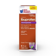Good Neighbor Pharmacy Children's Ibuprofen 100mg Grape Liquid 4oz