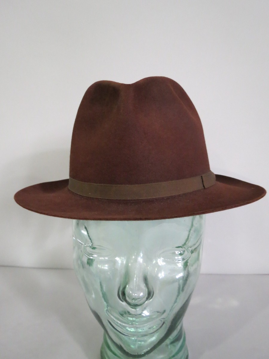 Herbert Johnson Bond St London Beaver brown Indiana Jones style