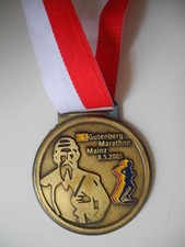 Medaille, Mainz, Marathon 2005, Schott Mainz Marathon Medallie, Leichtathletik