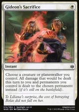 Magic the Gathering MTG Gideon's Sacrifice (14) War of the Spark   LP