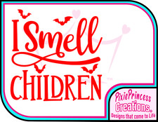 Smell Children Funny Halloween Vinyl Sticker Wall Window Horror Laptop Car Decal