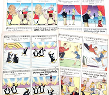 Cartoon Music Pepsi Vintage Magazine Print Ads Lot Of 4 Bottles Soda Pop Penguin
