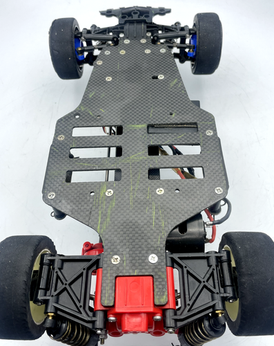 For parts TAMIYA TA-02 TA02 carbon chassis with motor and ESC vintage rare - Picture 15 of 18