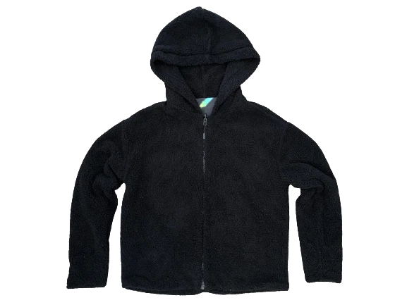 UNDERCOVER FELPA CON CAPPUCCIO SHERPA CON CERNIERA COMPLETA REVERSIBILE VICTORIAS SECRET ROSA TAGLIA XS NUOVA CON ETICHETTE