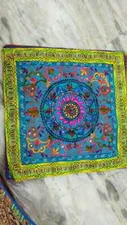 Table Cover (90x90cm) -Cotton Fabric With Machine Embroidery