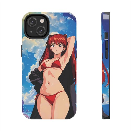 Kawaii Asuka Waifu Tough Phone Case Anime Manga Protective Cover Evangelion Geek - Picture 42 of 132